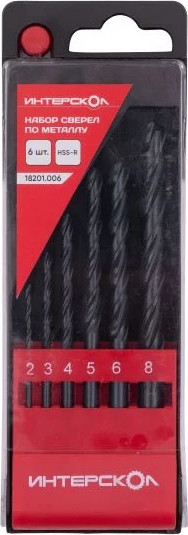 Набор сверл Интерскол HSS-R - фото
