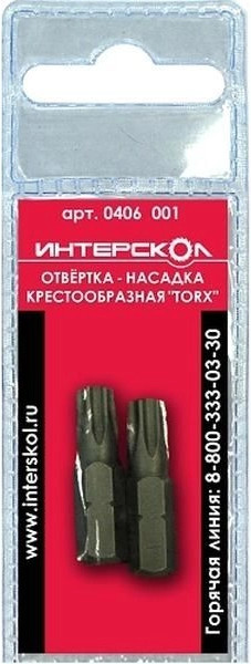 Набор бит Интерскол Torx Т30 25мм - фото