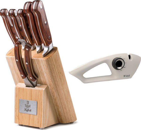 Набор ножей TalleR TR-22001 + точилка TR-62511 в подарок