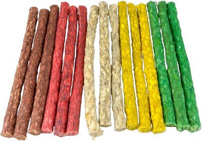 Лакомство для собак MasCota Палочки цветные 13см - фото