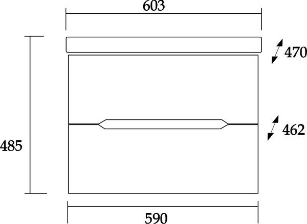 Тумба под умывальник Onika Айленд 60.13