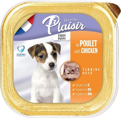 Влажный корм для собак Plaisir для щенков паштет из курицы - фото