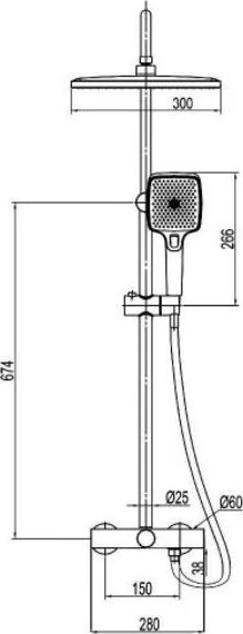 Душевая система Ekko E2512-21