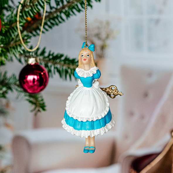 Елочная игрушка Gisela Graham Fairy Tales. Алиса с ключом / 16158