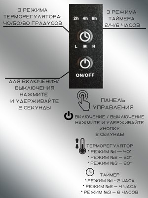 Полотенцесушитель электрический GRANULA Квадро 50x80