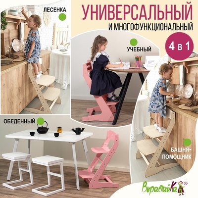 Стул детский Millwood Вырастайка 2 стандарт СДН-3 В2