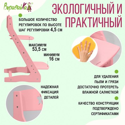 Стул детский Millwood Вырастайка 2 стандарт СДН-3 В2