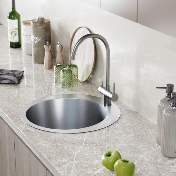 Мойка кухонная Mixline Pro 554768 (сатин, с сифоном)