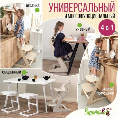 Стул детский Millwood Вырастайка 2 стандарт СДН-3 В2