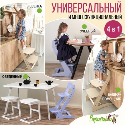 Стул детский Millwood Вырастайка 2 стандарт СДН-3 В2