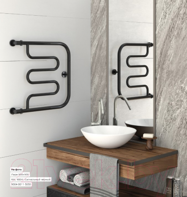 Полотенцесушитель водяной Сунержа Лира+ 50x50 / 00-4011-5050