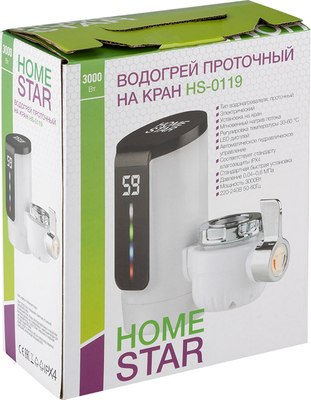 Проточный водонагреватель HomeStar HS-0119