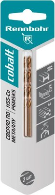 Набор сверл Rennbohr 2.5х57мм Power-Cobalt Р6М5К5 / 668025 - фото
