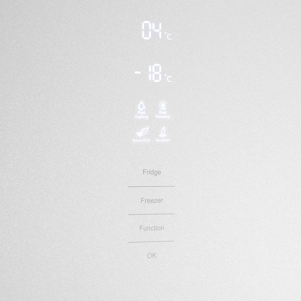 Холодильник с морозильником Maunfeld MFF185NFW Inverter