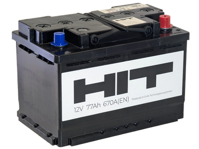 Автомобильный аккумулятор HIT R 670A / 6СТ-77 L3