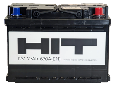 Автомобильный аккумулятор HIT R 670A / 6СТ-77 L3