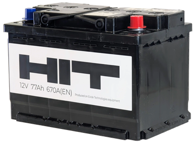 Автомобильный аккумулятор HIT R 670A / 6СТ-77 L3