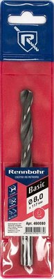 Сверло Rennbohr Basic ЦХ 8.0x117мм HSS-R / 460080 - фото