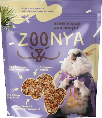 Корм для птиц Zoonya для попугаев - фото