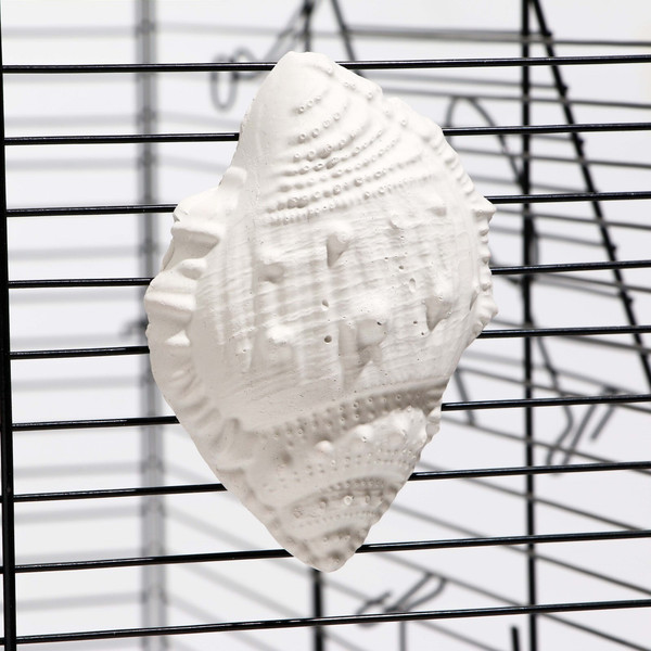 Минеральный камень для птиц Пижон Ракушка с углем