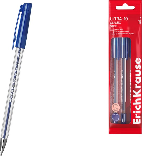 Набор шариковых ручек Erich Krause Ultra-10 Stick Classic / 61027