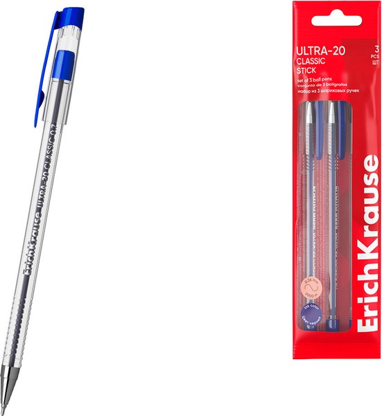 Набор шариковых ручек Erich Krause Ultra-20 Stick Classic / 61029