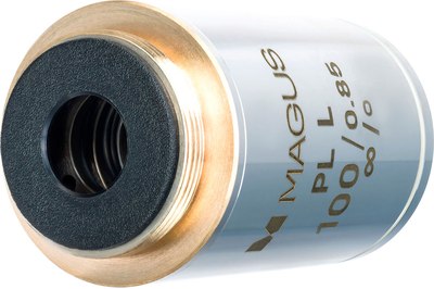 Объектив для микроскопа Magus 100PLL 100x/0.85 Plan L WD 0.40 мм / 83466 - фото