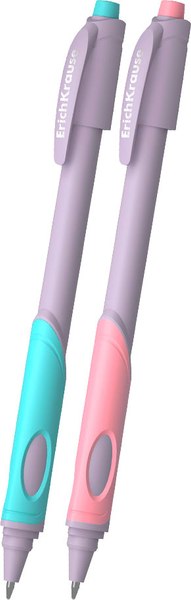 Набор шариковых ручек Erich Krause ErgoLine Kids Stick&Grip Pastel / 62040 - фото