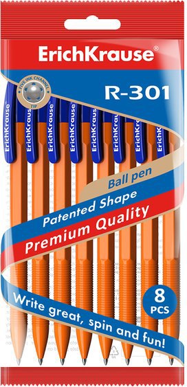 Набор шариковых ручек Erich Krause R-301 Matic Orange / 56613 - фото