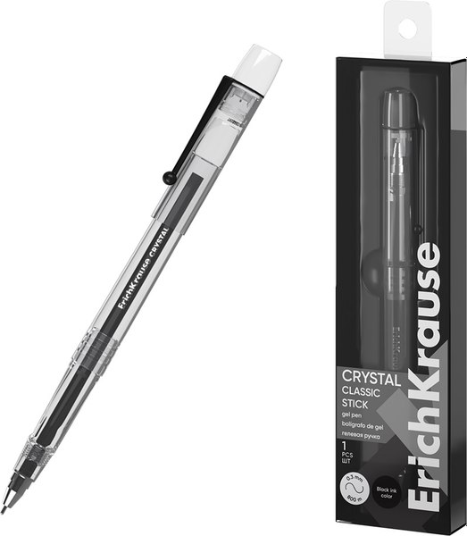 Ручка гелевая Erich Krause Crystal Stick Classic / 61315