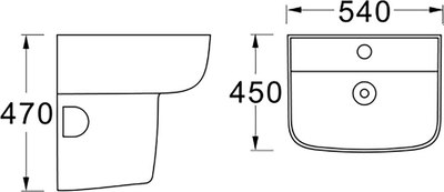 Полупьедестал Aquatek AQ5431-00