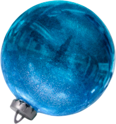 Шар новогодний Азалия Декор С глиттером UD002-25BL - фото