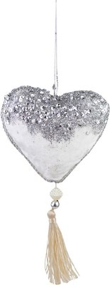 Подвеска новогодняя Азалия Декор Сердце с кисточкой 688221058W45 - фото