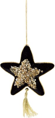 Подвеска новогодняя Азалия Декор Звезда с кисточкой 688211348 - фото