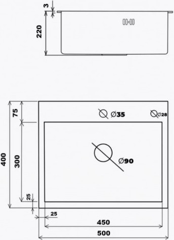 Мойка кухонная Wisent WS-35040/GER013