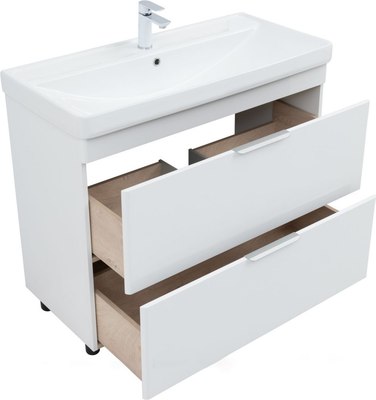 Тумба с умывальником Aquanet Ирис New 100 / 339257