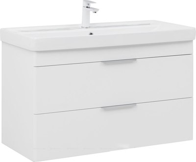 Тумба с умывальником Aquanet Ирис New 100 / 339280 - фото