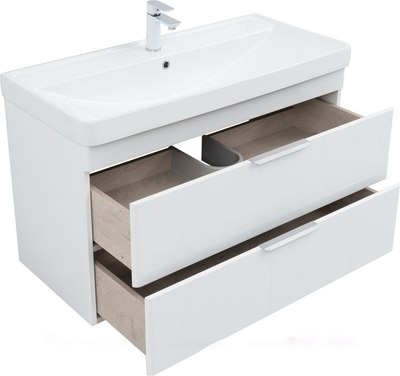 Тумба с умывальником Aquanet Ирис New 100 / 339280