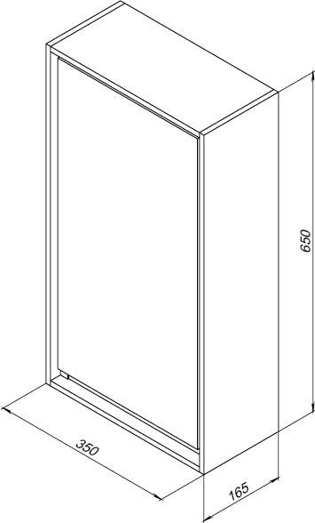 Шкаф для ванной Aquanet Милан 35 / 339961