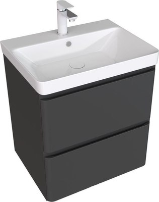 Тумба с умывальником Aquanet Эмбер 60 / 330466 - фото