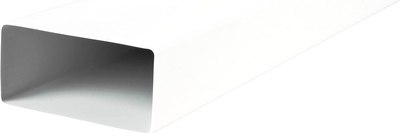 Воздуховод жесткий Семь ветров Канал ПВХ плоский 204x60мм / 8020 - фото