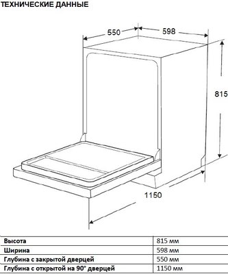 Посудомоечная машина Zigmund & Shtain DW 303.6