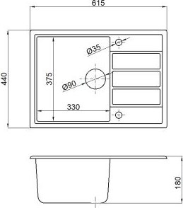 Мойка кухонная AV Engineering Mista AVE615440GRA