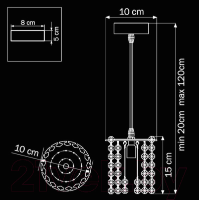 Потолочный светильник Lightstar Cristallo 795314
