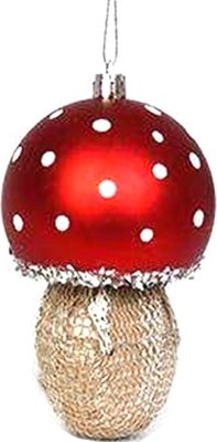 Елочная игрушка Волшебная страна Мухомор / 108517 - фото