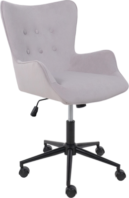 Кресло офисное AksHome Bella black Kiton 722 Smoke - фото