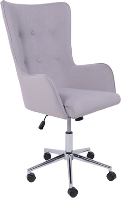 Кресло офисное AksHome Bella XL chrome Kiton 722 Smoke - фото