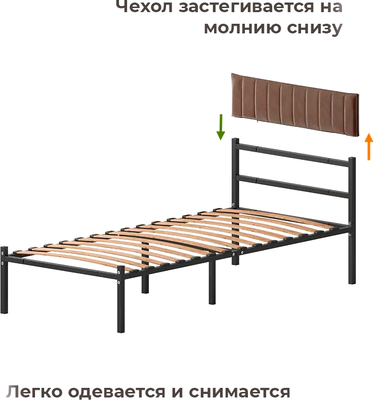 Двуспальная кровать Домаклево Лофт Компакт 90x190