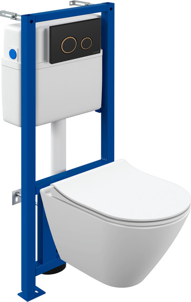 Унитаз подвесной с инсталляцией Cersanit City Smart CO DPL EO Slim + Link PRO / 68308 - фото