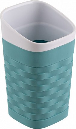 Стакан для зубной щетки и пасты Полимербыт Reef / 4315901 - фото